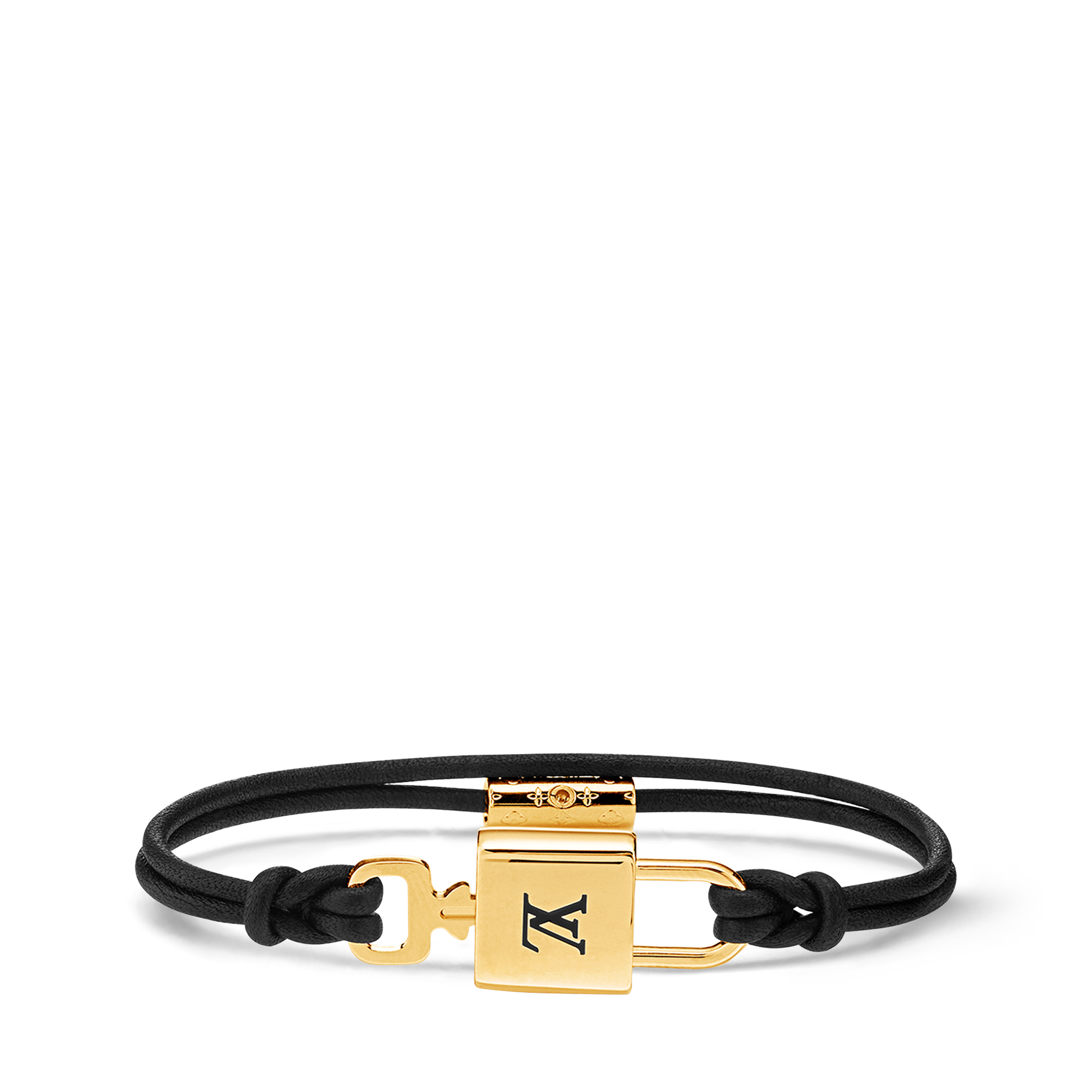 LV Padlock Bracelet - Luxury Fashion Jewellery - M8138F Black
